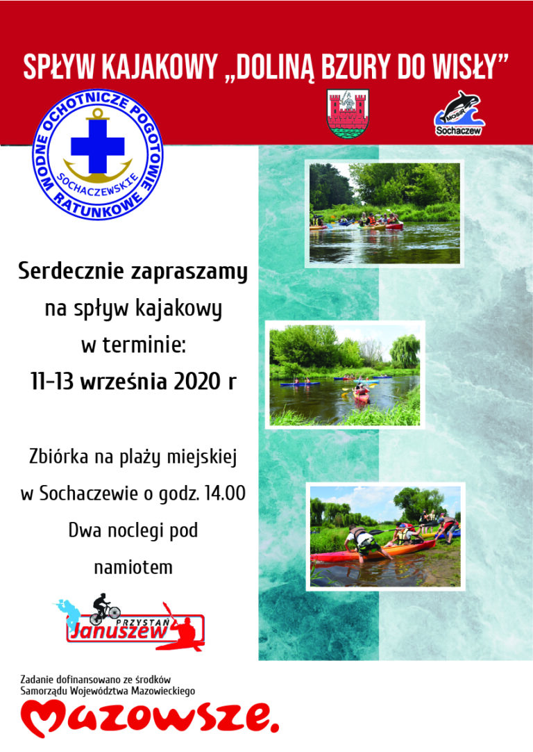 3-dniowy spływ kajakowy – 11-13 Września